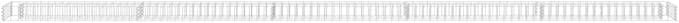 YAFF Gabion Raised Bed Galvanized Steel 177.2x11.8x3.9 (16.06lbs)