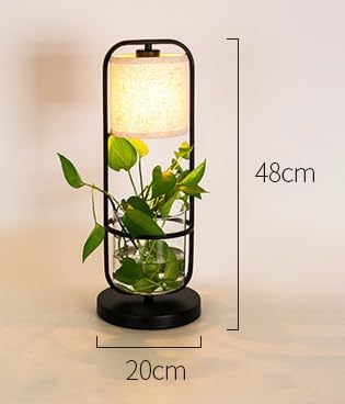 Table Plant Light Grow Light for Indoor Small Plants Full Spectrum 10W 4500K Natural Light 15 Feet Dimer Switch Plug in Cable Cloth Shade Creative Design