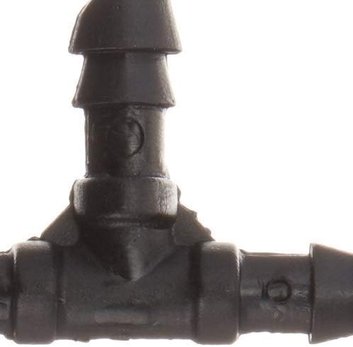 10 Pack (250 Total) Orbit 1/4 Inch Drip Fitting Tee for Micro Water Tubing Dripper Line - 67401-25 Pack