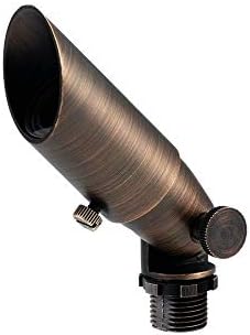 Kichler 15483CBR Transitional One Light Landscape Accent from Cast Brass Collection in Brass Finish 5.00 inches