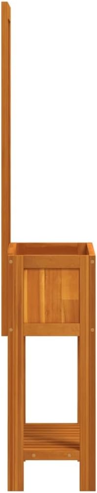 Solid Acacia Wood Planter with Trellis 11.6x21.7x59.8 Inch Oiled Finish for Climbing Outdoor Plants Garden &amp Patio Decor