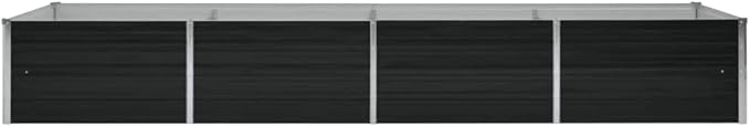 Galvanized Garden Raised Bed Kit Outdoor Galvanized Planter Garden Boxes for Vegetables Large Planter Raised Beds Anthracite 126x31.5x17.7 Galvanized Steel