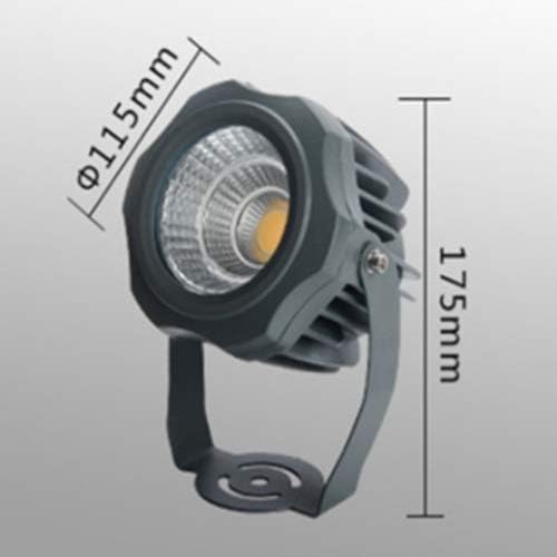 20W 360° Rotating COB LED Spotlight - Adjustable Lawn Landscape Lighting Fixture for Garden Patio and Scenic Outdoor Decor (Green Light)