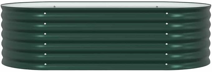 Steel Planter Raised Bed Metal Flower Box Planter Raised Beds Outdoor Garden for Planting Fruit 63x31.5x17.3 Green -746