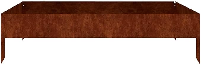 Corten Steel Garden Raised Bed Corten Steel Garden Bed Planter Box for Flowers Plants 39.4x39.4x10.2-660