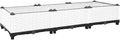 vidaXL Raised Bed Growing Box Container Outdoor Flower Plant Pot Garden Bed Planter for Vegetables Flowers Herbs 120x40x23 cm Polypropylene White