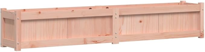 Garden Planters Boxes - Solid Wood Planter Box Flower Beds Outdoor Planter Gardening Planting Trough - 2 pcs Douglas for Vegetables Herbs