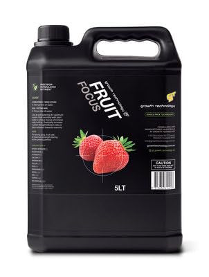 Growth Technology GT Fruit Focus – Liquid Plant Food for Citrus Berries Grapes Strawberries Watermelons &amp Other Fruit Trees and Vines – Ideal for Outdoor &amp Container Gardens – 5 Liters