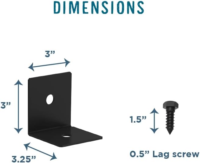 National Hardware N900-011 Raised Garden Bed Corner Brackets Metal Corner Brackets and Screws for Wood Planter Box Black