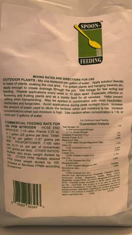 12-31-14 + Bloom &amp Flower Plant Food Plant Marvel 5 - Lb. Bag (5 pounds)