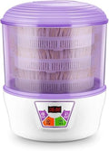 3-Layer Bean Sprouts Machine with PTC Temperature Control 360° Sprinkler Seed Germination Kit for Bean Seeds &amp Cereal Sprouting (No Pressure Plate)