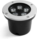 Sturdy 5W LED Underground Light IP67 Rated Waterproof Outdoor Decorative Landscape Patio Yard Lawn Driveway Flowerbed Bright High Power Spotlight AC85-110V Ceiling Fixture