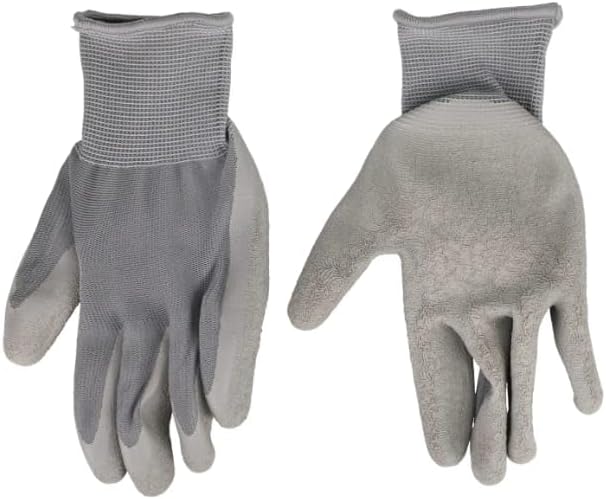DADE Garden Hand Tools Sets Knit-Latex Grip GlovesSoft-Grip Handles Small Shovel Soft-Grip Handle Trowelby-Pass Pruning Shear Soft-Grip Handle Cultivator (Grey) 5 Pcs