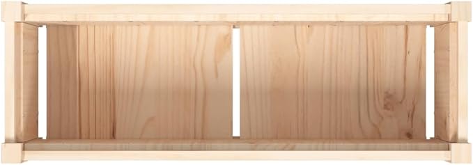 Garden Planters 2 pcs Planter Boxes Raised Flower Bed Standing Planter Gardening Box Suitable for Corridor Nursery Courtyard Orchard Solid Wood Pine