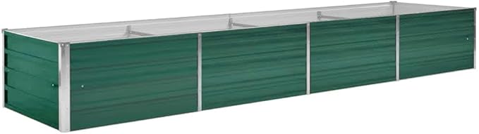 Galvanized Steel Garden Raised Bed for Outdoor Vegetable Plant Flower Growing - Metal Gardening Planter Box - 126 Large Beds