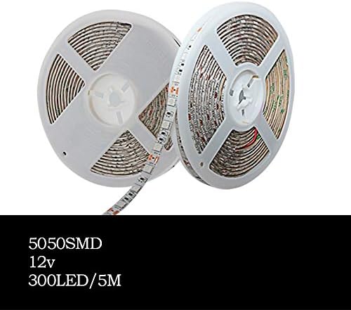 Fengyan Landscape Lights Full Spectrum LED Grow Lights 5 Meters LED Grow Strip Lights SMD 5050 300 LEDs Fitolampy Bulb DC 12V for Plants Seeds Growing LED Street Lamp