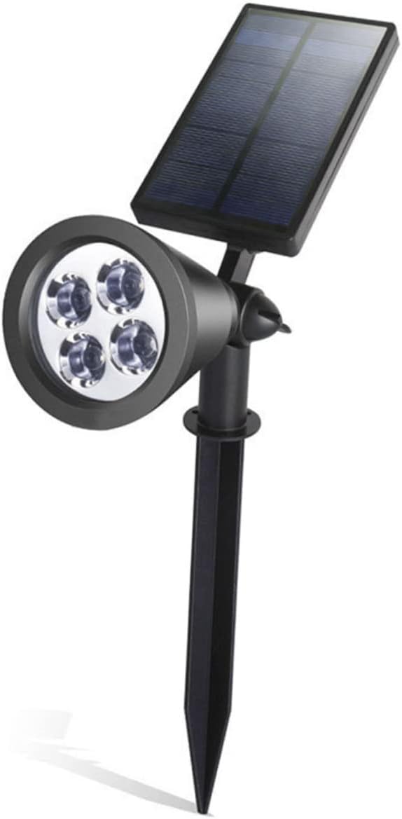 DOITOOL 2pcs Solar Ground Lights LEDs Outdoor Spotlights with Solar Panel Easy Installation for Garden Pathway Lawn and Lighting