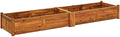 Garden Raised Bed Acacia Wood 78.7x19.7x9.8 Raised Garden Bed for Outdoor Plants Flower Boxes Outdoor Vegetable Garden Bed Raised Planter Durable Acacia Wood Garden Box for Patio and Deck