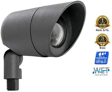 Westgate Lighting LED Directional Landscape Lights Die - Cast Aluminum Housing - IP67 Waterproof - 12V AC - 36° Beam Angle - All Accessories Included (12 Black)