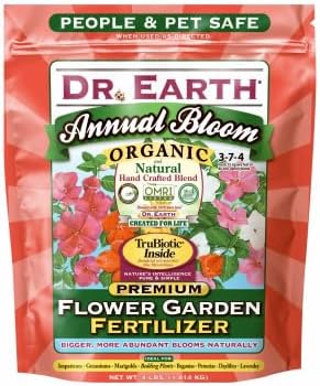 Dr. Earth Annual Bloom Fertilizer for Impatients Geraniums 4 lb. (705P)