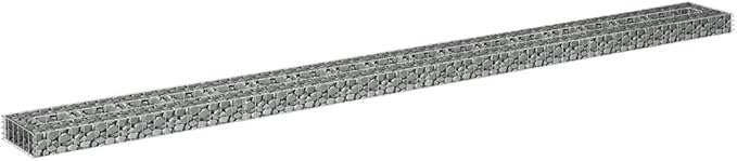 YAFF Gabion Raised Bed Galvanized Steel 141.7x11.8x3.9 (12.98lbs)