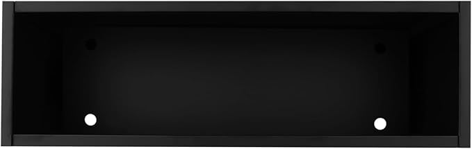 Metal Planter Box Outdoor Raised Garden Bed Steel Planter Box with Detachable Insert Shelf Metal Garden Box with Drainage Hole for Patio Deck Backyard Garden (Black)