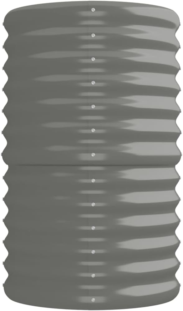 Garden Raised Bed Patio planters Horse Trough planters Standing Planter Garden beds Outdoor Suitable for Orchard Nursery Corridor Courtyard Powder-Coated Steel 88.2x15.7x26.8 Gray