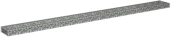SKM Gabion Raised Bed Galvanized Steel 141.7x11.8x3.9