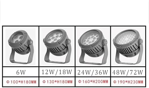 Outdoor Landscape Spotlights Outdoor LED Spotlight - Landscape Lights Spotlight Led Beam Light AC220V LED Flood Light IP65 Waterproof 90° Rotatable Irradiation Narrow Bea