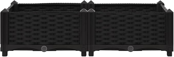 YAFF Raised Bed 31.5x15.7x9.1 Polypropylene (8.096lbs) F