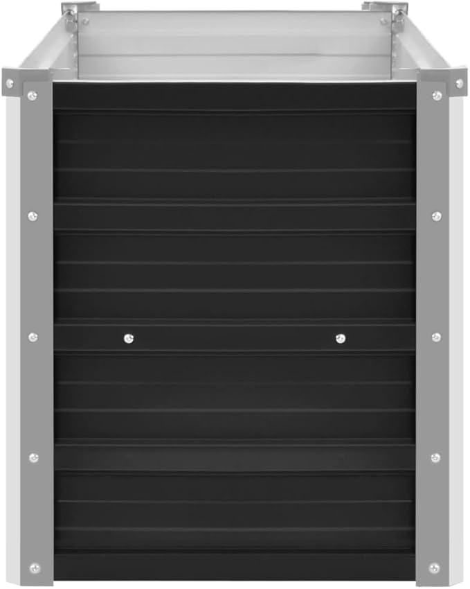 Cultivation RoomPatio Garden Home DecorVegetable planters for Porch PatioDurable and Long-LastingGarden Raised Bed Anthracite 39.4x15.7x17.7 Galvanized Steel