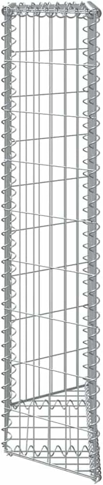 Gabion Raised Bed Silver Galvanized Steel 31.5x7.9x39.4 in Trapezoidal Outdoor Planter for Garden and Patio