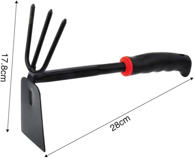 BESPORTBLE 6pcs Eco-Friendly Garden Tool Set Iron Shovel Rake Hoe Rake Skid Handle for Home Balcony Gardening