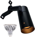 Arrownine Landscape Lighting Down LightsMoon Light Low Voltage Outdoor Wall Tree Mount Lighting Replaceable MR16 LED Bulb Included Black Finish with Bulb