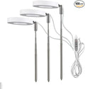 Generic LED Retractable Plant Light Growth Light Angel Ring Multi-Flesh red Blue Full Spectrum Flower Timing Plant Fill Light (Three Heads White Warm Light 15 watts)
