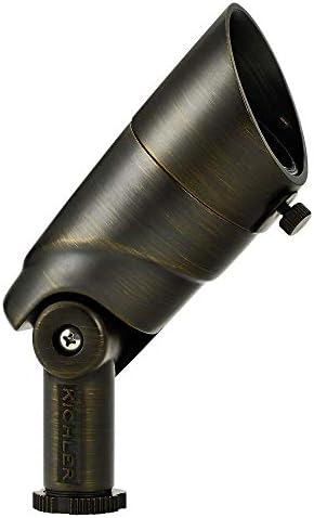Kichler 16016CBR30 Transitional One Light Accent from Landscape LED Collection in Brass Finish 4.50 inches