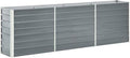 SKM Garden Raised Bed Galvanised Steel 240x40x77 cm Grey (Weight-15KG)