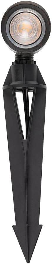 W58371 Proline RAL-8100 2-Pack Low Voltage LED Landscape Spotlight – Solid Brass Bronze Finish 12V Outdoor Lighting for Path Accent &amp Garden – Heavy-Duty Adjustable Fixture with Stake