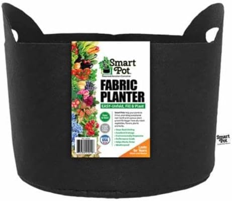 Park Seed Smart Pot Fabric Planter with Handles 10 Gallon Capacity Black