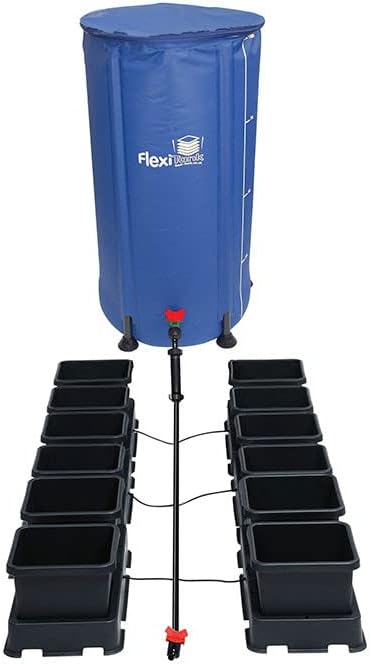 AutoPot 12 Pot easy2grow System (2.2 Gallon Plastic Pots) (*Includes AIRBASES &amp AIRDOMES) Dual-Pot Self-Watering Gravity-Fed System (12Pot - 2.2 Gallon - 25 Gallon FlexiTank)