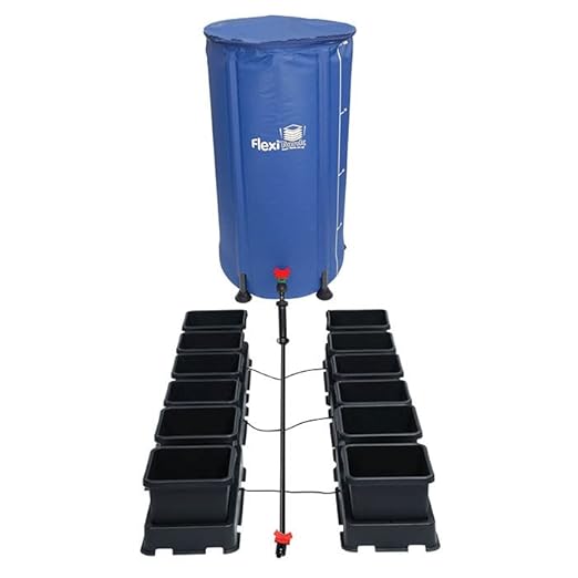 AutoPot 12 Pot easy2grow System with 2.2 Gallon Plastic Pots and 25 Gallon FlexiTank - Dual-Pot Self-Watering Gravity-Fed Hydroponic System (12Pot - 2.2 Gallon - 25 Gallon FlexiTank)
