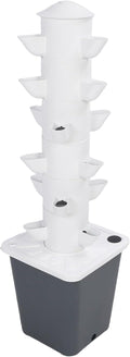 Hydroponics Growing System with 10L Watertank 18 Planting Holes Hydroponic Tower Space Saving Vertical Garden Planter Hydroponic Germination Kit for Gardening Lover (US Plug)