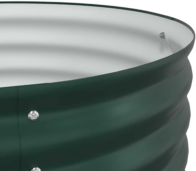 Steel Planter Raised Bed Metal Flower Box Planter Raised Beds Outdoor Garden for Planting Fruit 63x31.5x17.3 Green -746