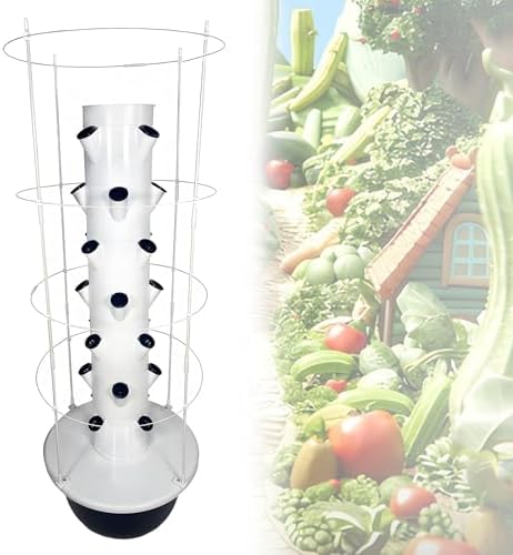 Smart Hydroponics Growing Tower - 7-Layer Aeroponic Garden Indoor Vegetable Planter for Gardening Enthusiasts Space-Saving Plant Climbing System Indoor Smart Garden.