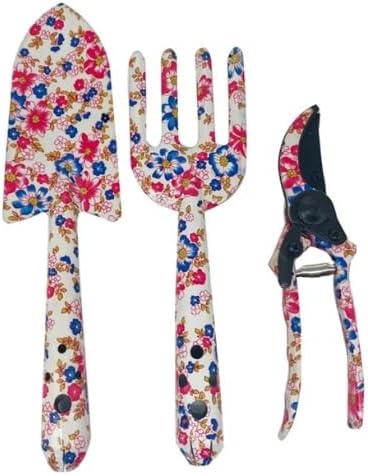 1 Box Garden Tool Set Heavy Duty Gardening Kit Durable Gardening Hand ToolsSet of 3 Clippers Trowel and Weeding Fork (GTS-02)