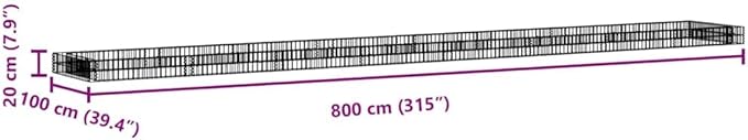 315x315x7.9 Galvanized Steel Raised Garden Bed Large Rectangular Outdoor Planter Box Silver 46.5 lb Heavy Duty Grid for Yard Patio or Balcony Vegetables Flowers Herbs