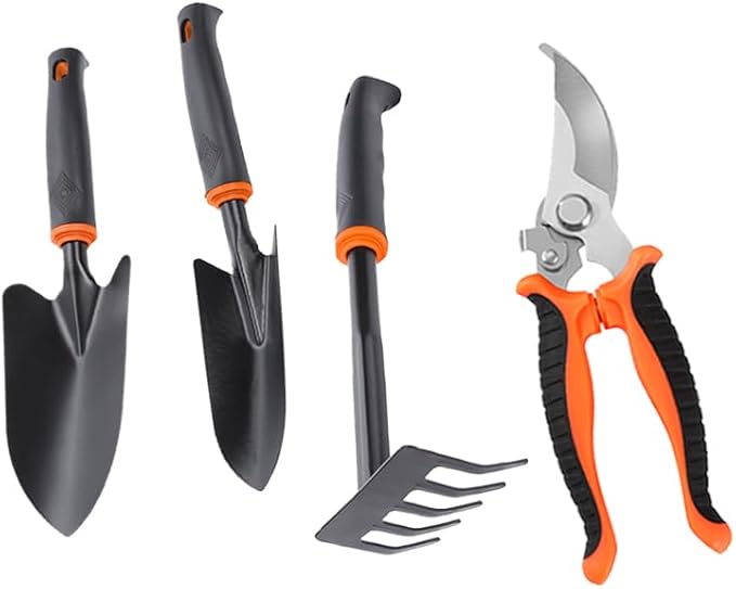 4-Piece Set Flower Planting Tools Home Vegetable Gardening Garden Art Potted Flower Planting Tools.