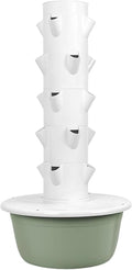 Hydroponic Tower Vertical Hydroponic System Indoor Smart Garden 36-Plant Soilless Aeroponic Vertical Grow Tower with Pump for Vegetables Herbs(5th Floor)