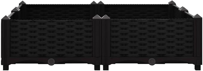 Raised BedGarden PlantersGarden PlantersGarden CenterpiecesGarden BedsRaised Beds for Growing FlowersHerbs and Fruits31.5x31.5x9.1 Polypropylene