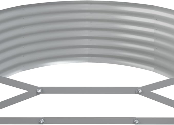 Metal Planter Box Outdoor for Gardening Vegetables Flowers and Fruits Garden Raised Bed Powder-Coated Steel 126.8x39.4x14.2 Green-828